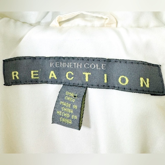 60% Down Kenneth Cole Reaction zip up cream colored puffer.Size S - Picture 5 of 9